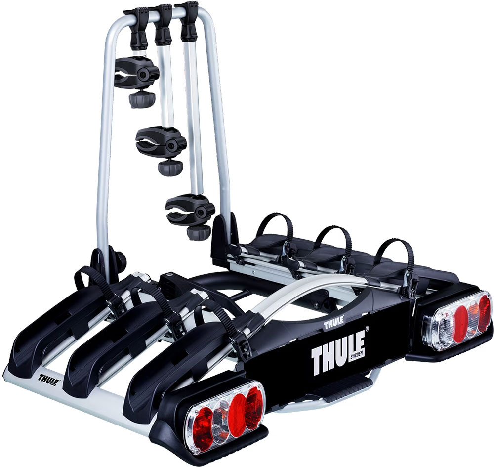 Thule EuroWay G2 3B 922 – Kompakter Kupplungsträger für 3 Fahrräder